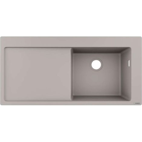S514-F450 Lavello incasso 450 con gocciolatoio grigio cemento (1/3)