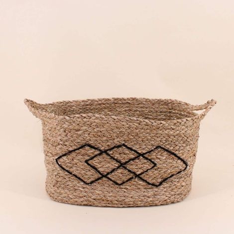 Panier rectangulaire en fibres naturelles 33x22cm (1/5)