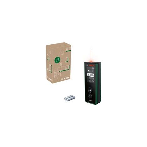 Télémètre laser Zamo Bosch 4ème génération (mesure simple et précise jusqu'à 25 m, piles rechargeables via USB-C®, avec interface adaptateur, dans un coffret e-commerce) (1/5)