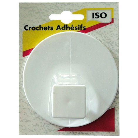 Gancio adesivo bianco Gm blister - Iso