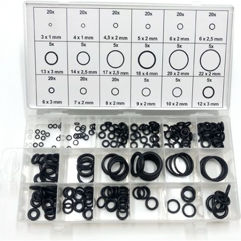 Coffret 225 pcs Circlips D. 2 à 32 mm Fixation Intérieure et Extérieure (1/4)
