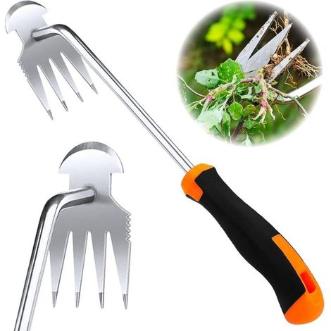 Extractor manual de malas hierbas para jardinería, extractor de malas hierbas con mango, cuchillo para desherbar, herramienta para desherbar, herramienta manual adecuada para eliminar las raíces de la (1/5)