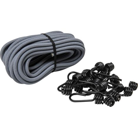 [JAMAIS UTILISÉ] Rouleau tendeur élastique 10 m, Ø 8mm et 20 crochets (1/5)