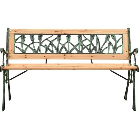 Maison Exclusive - Panchina da Giardino 122 cm in Ghisa e Legno Massello di Abete