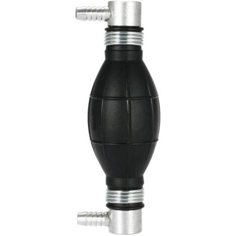 Pompe à Main Essence en Caoutchouc - Poire d'Amorçage Carburant pour Voitures, Motos et Bateaux 10mm(Noir)