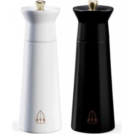 Tre Spade Nabucco, coppia macina pepe/sale in legno