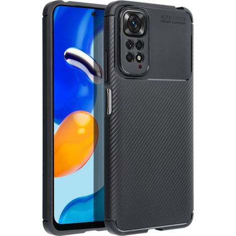 Nuova custodia protettiva in fibra di carbonio di alta qualità per Xiaomi Redmi Note 15 5G (nera) (1/5)