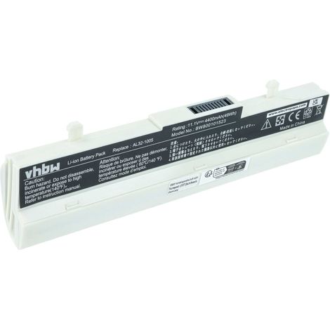 vhbw Akku kompatibel mit Asus Eee PC 1005HA-EU1X-BK, 1005HAG, 1005HA-PU1X-BK, 1005HA-BLK140X, 1005HA-EU1X Notebook (4400 mAh, 11,1 V, Li-Ion) (1/5)