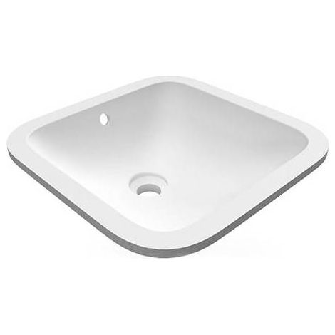 LAVABO SOUS PLAN CARRÉ VARIANT 41X41 CM Dimensions : Blanc