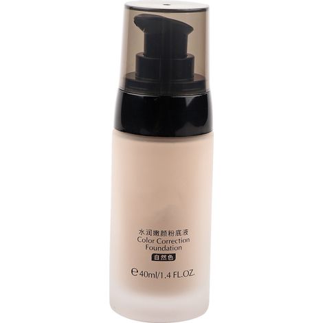 Maquillage liquide correcteur teint 02 Naturel, anti-imperfections couvrant, contour du visage dissimulant défauts (1/5)