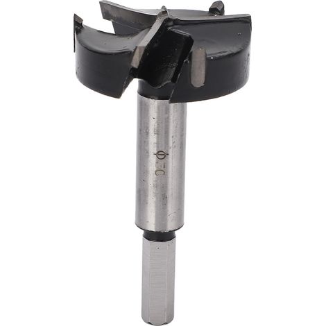 Mèche Forstner 50mm 3 cannelures pour bois, outil de perçage à trépan, scie cloche à charnière, foret à tarière pour menuiserie (1/5)