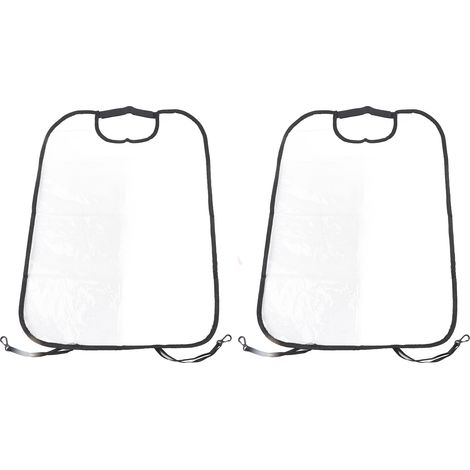 2 housses transparentes épaisses de protection de dossier de siège, grand format, antidérapantes, pour enfants, bébé, nettoyage facile, pour voiture, camion, SUV (1/5)
