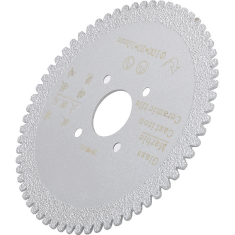 Diamanttrennscheibe für Metall, gezahnt, zum Schleifen von Marmor, Trennscheibe, Werkzeug, 100 x 20 x 10 mm (1/5)
