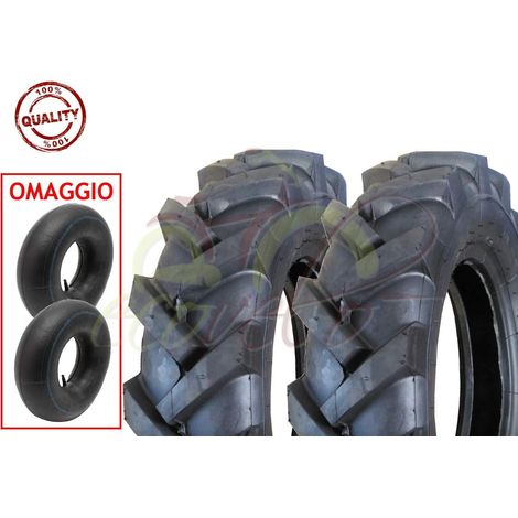 2 Pneumatici + 2 CAMERE d'Aria TRATTORINO 4.00-10 TM RINFORZATI 4PR GOMME Ruote COPERTONI MOTOZAPPA Tosaerba MOTOCOLTIVATORE Ecovelo