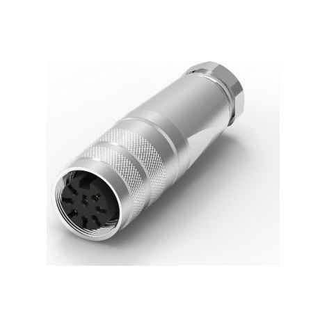 Connecteur DIN RS PRO, 8 contacts, Femelle, Montage sur câble, A souder M16 ( Prix pour 1 )