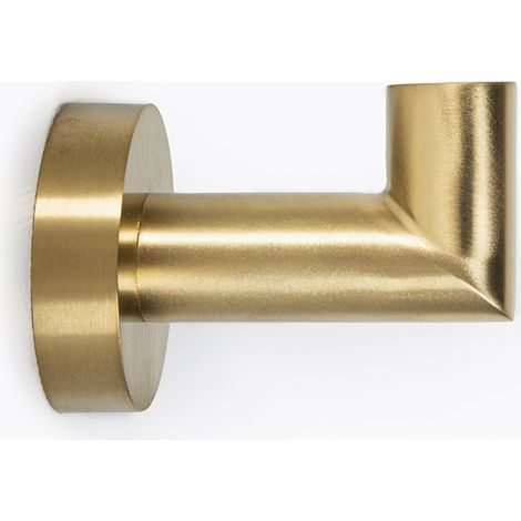 BATHBAZAAR - Patère Hôtel à fixer, en inox et laiton doré mat (1/3)