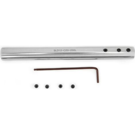 Support D'Extension Pour Fraiseuse - Acier Au Tungstène - Montage Latéral - Longueur 200 mm - Compatible Usinage En Cavités Profondes - 1 Pièce (1/5)