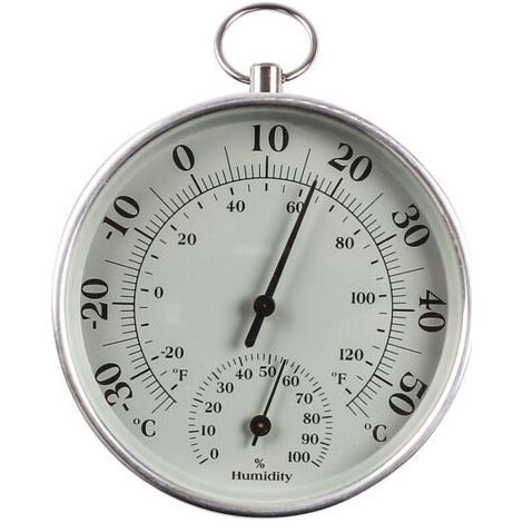 Thermomètre d'intérieur et d'extérieur 10 cm avec thermomètre d'humidité à l'intérieur et à l'extérieur Température de l'air pour moniteur climatisation Humidity Thermomètre Gauge Indicateurs (1/5)