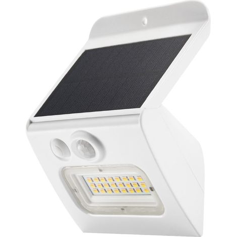 Egoda LED-Solarwandleuchte mit Bewegungs- und Dämmerungssensor 3W 3000 - 4000 - 6500K Weiß