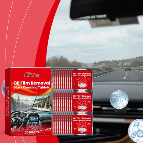 Brausetabletten für die Autoscheibe, regenfest, wasserdicht, beschlagfrei, zur Reinigung von Autoscheiben – 30 Stück -- DE (1/5)