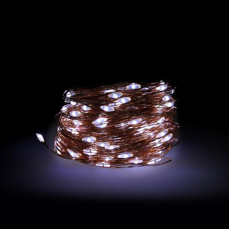 NATALE - LUCI 100 MICROLED L. BIANCA FREDDA BATT/USB MAURER-CF.SCATOLA (1/5)