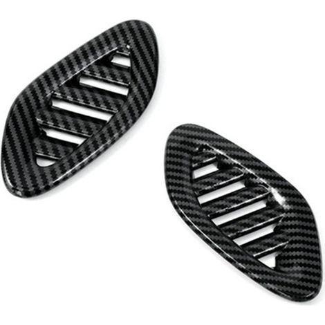 Two colors: Carbon fiber texture Material: ABS Dashboard air vent decorative frame Car interior accessories. (1/4)