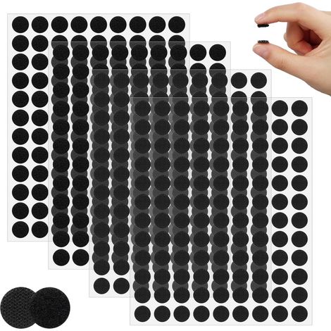 Scratch Autocollant Rond,Autocollantes Hook & Loop Pastille Adhesive (1/5)