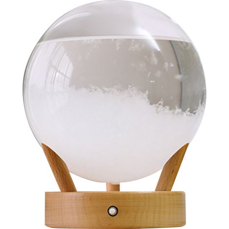 Boule de Prédiction Météo en Verre Storm Glass - Station Météo avec 7 Couleurs Changeantes - Cadeau Original (1/5)