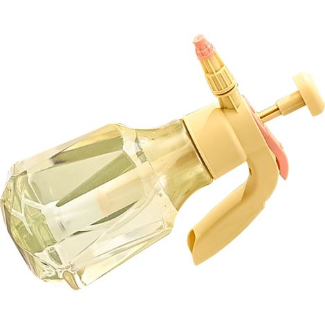 Pulvérisateur à pompe 1.5L grand réservoir pression élevée bouteille vaporisatrice en plastique jaune 30.5x13 cm pour arroser jardin fleurs 1 pièce (1/4)