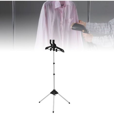 Porte-Vêtements de Repassage Adjustable et Pliable ABS, Support pour Fer à Repasser avec Rack à Vapeur pour Voyage et Maison (1/5)