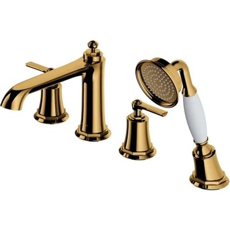 OMNIRES Armance - Wannenrandarmatur, 4-Loch-Montage, Gold AM5232GL (1/2)