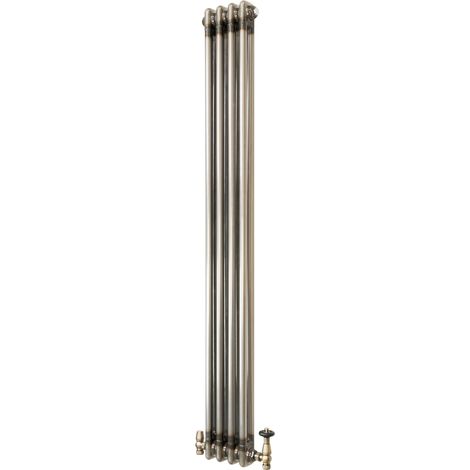 Radiatore 2 Colonne Verticale Metallo Grezzo 1500 x 200 mm TRV