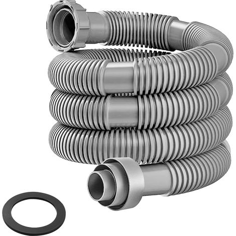 1 Pièces Siphon Flexible Étanche aux Odeurs, Diamètre Intérieur Fileté 45mm Tuyau D’évacuation Flexible, pour la Cuisine, la Salle de Bain, les, 80 cm (1/5)