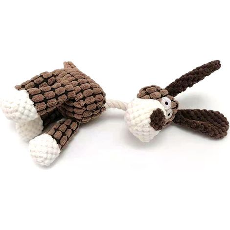 Jouet en peluche pour animaux de compagnie, anneau de dentition en corde de coton, soulagement (1/4)