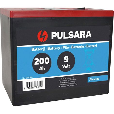 Batteria alcalina 9V/200Ah senza mercurio