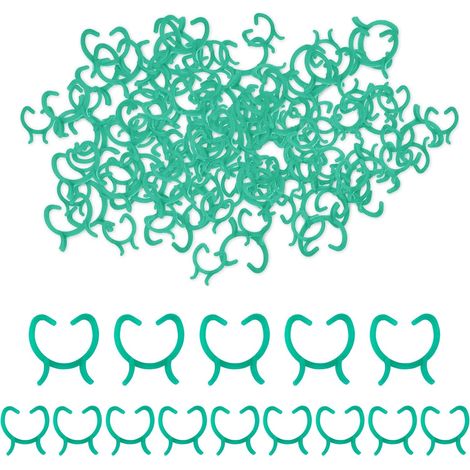 Clips de Support pour Plantes, 200 Pièces Clips pour T omates, Clips pour Plantes, Clips pour Plantes Grimpantes, pour Soutenir Les Légumes(M+L) (1/5)