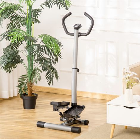 Stepper hidráulico con asa ajustable, pantalla LCD, negro HAVRYA (1/5)