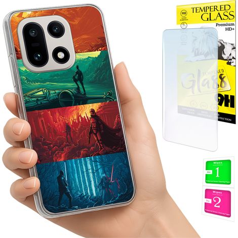 Funda para OnePlus 15 Photo, cubierta trasera + cristal 9H (1/5)