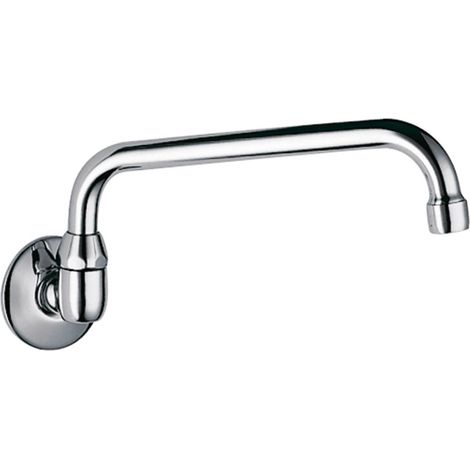 CAÑO GIRATORIO DE PARED TIPO TUBO. LONGITUD: 287 MM. CROMO