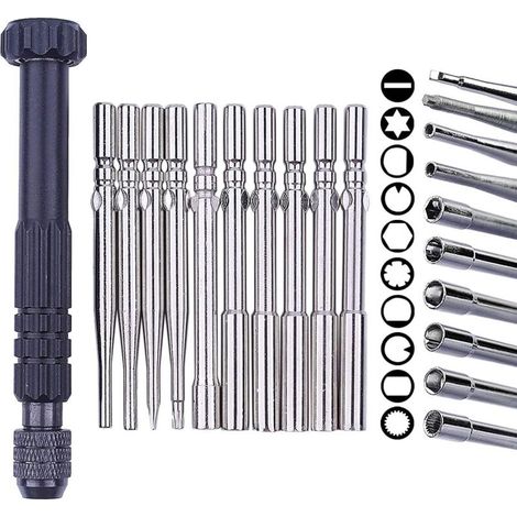 10-Piece Carburetor Adjustment Tool Screwdriver Kit with Metal Handle and Tool Carrying Bag for Poulan, Craftsman, 2-Cycle, and Small Engines (1/5)