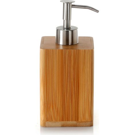 Dosasapone d' appoggio GEDY linea Bambù in legno naturale (1/4)