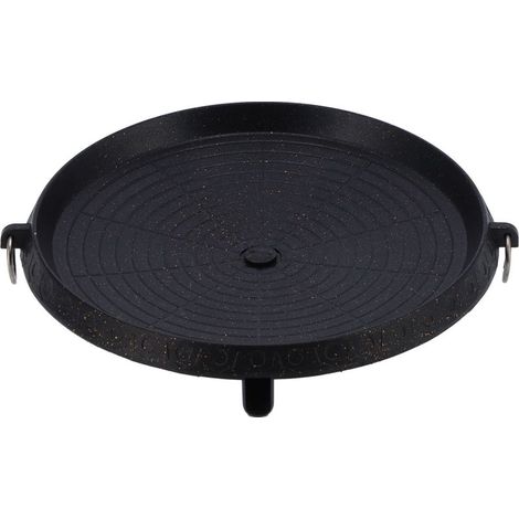 Plaque de Barbecue Rond Antiadhésive Multifonction pour Cuisson en Extérieur et Intérieur (1/5)