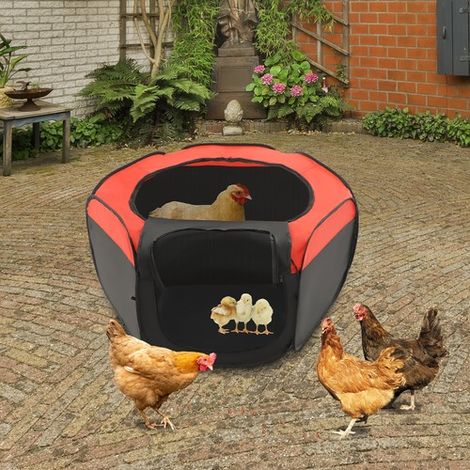 Foldable Brooder Box for Chick, Portable Chick Playpen Cage, Foldable Chick Cage (1/5)