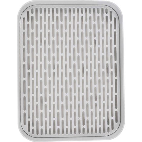 Plateau égouttoir de cuisine premium, amovible et rectangulaire, 33 x 25 cm, idéal pour le thé de l'après-midi (1 pièce) (1/5)