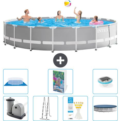Prism Frame Pool Rund - 610x132 cm - 8-teilig S596