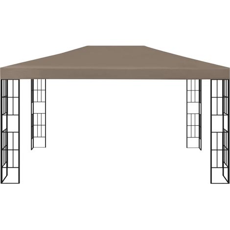 Tonnelle de jardin,Belvédère 4x3 m Taupe CFW310778 (1/5)