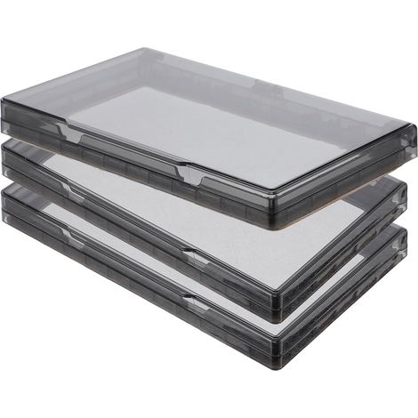 Lot de 3 Boîtiers Étanches pour Interrupteurs Doubles Protection Adhésive pour Prises Électriques Boîtier Mural en Plastique Noir Salle de Bain et Espaces Humides (1/5)