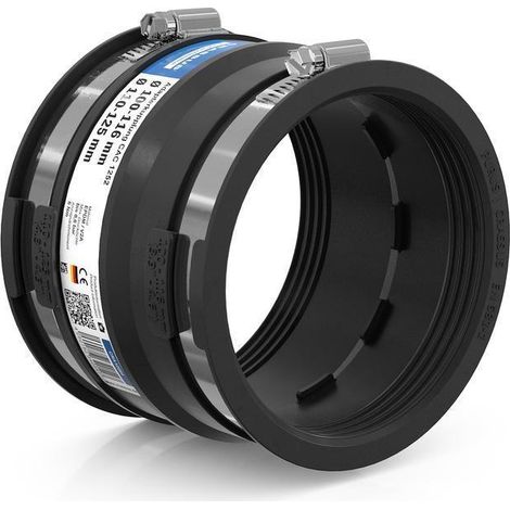 CR Adapterkupplung CAC 1252, bis 0,6 bar (110-125mm auf 100-116mm), EPDM / V2A (1/3)