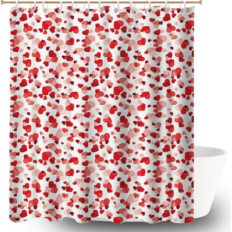 Voile de douche fluide en polyester 180x180 dessin bâche polyester douche pour salle de bain d’amis (1/5)