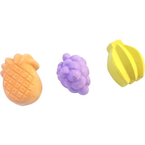 Piedra masticable para mascotas, ideal para roer los dientes de hámsteres, loros, conejos, chinchillas y ardillas (fruta).